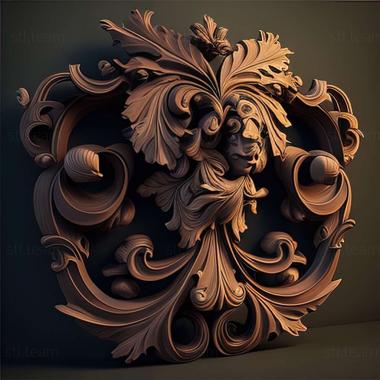 3D model rococo (STL)